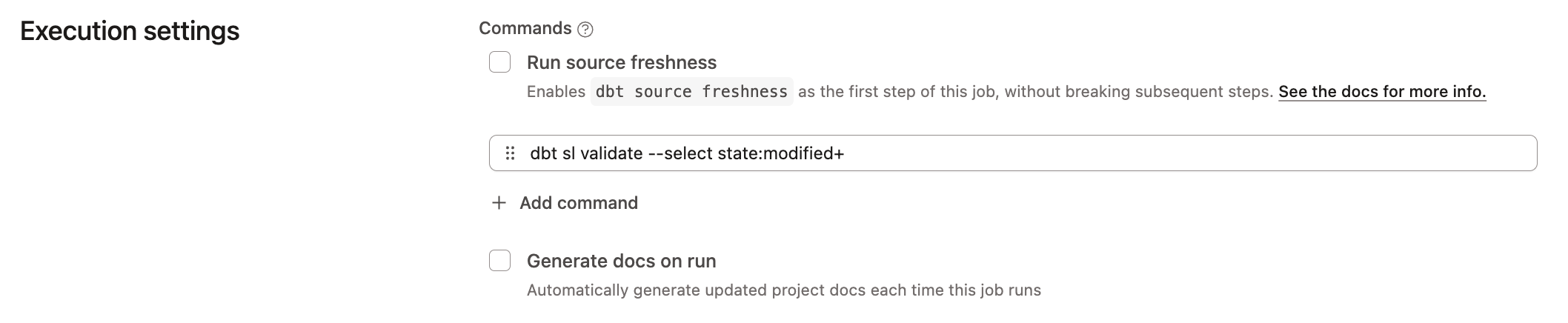 Use state selection to validate modified metric definition models in your CI job. Use state selection to validate modified metric definition models in your CI job.